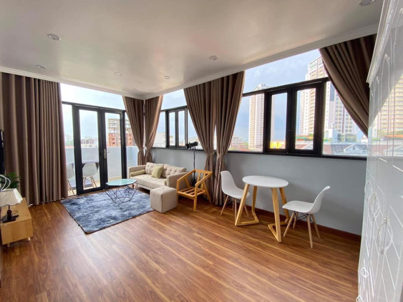 Penhouse -Bright One-Bedroom Apartment in Thao Dien