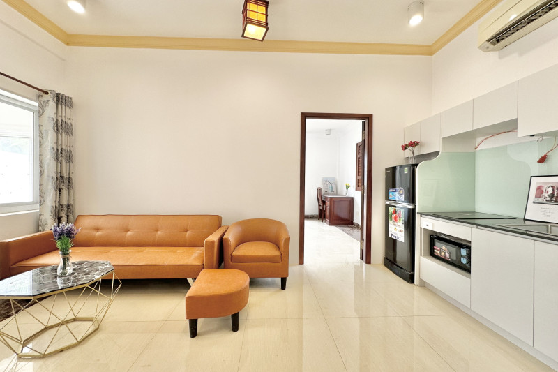 A Peaceful One-Bedroom Surrounded by Greenery