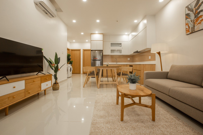 Minimalist 2-Bedroom Apartment in Thao Dien