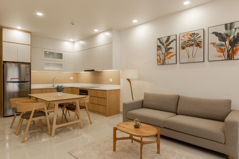 Minimalist 2-Bedroom Apartment in Thao Dien