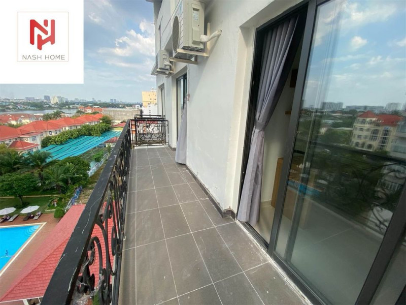 A Bright Two-Bedroom Living Space with Elegant Finishes