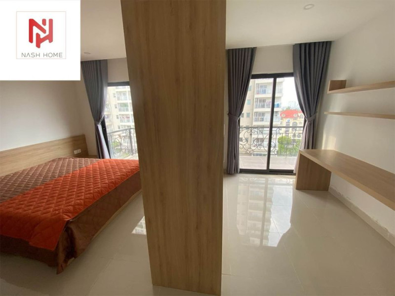 A Bright Two-Bedroom Living Space with Elegant Finishes