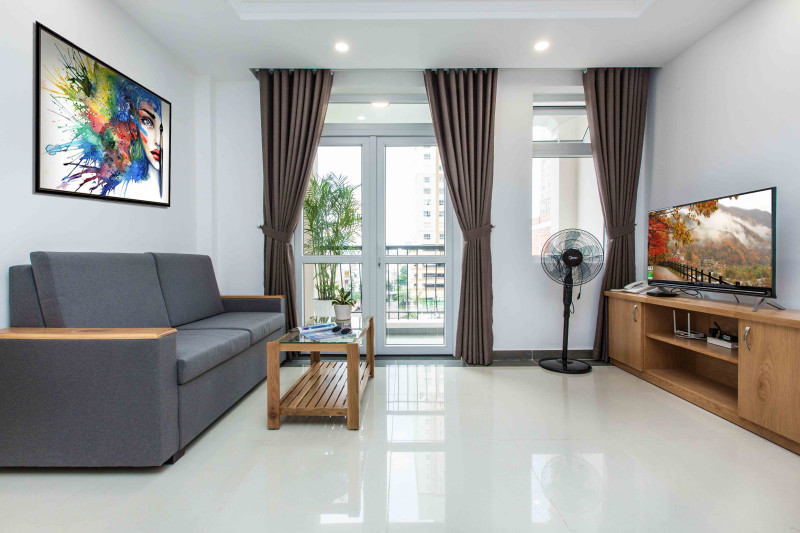 A Well-Crafted Two-Bedroom Living Space in Thao Dien