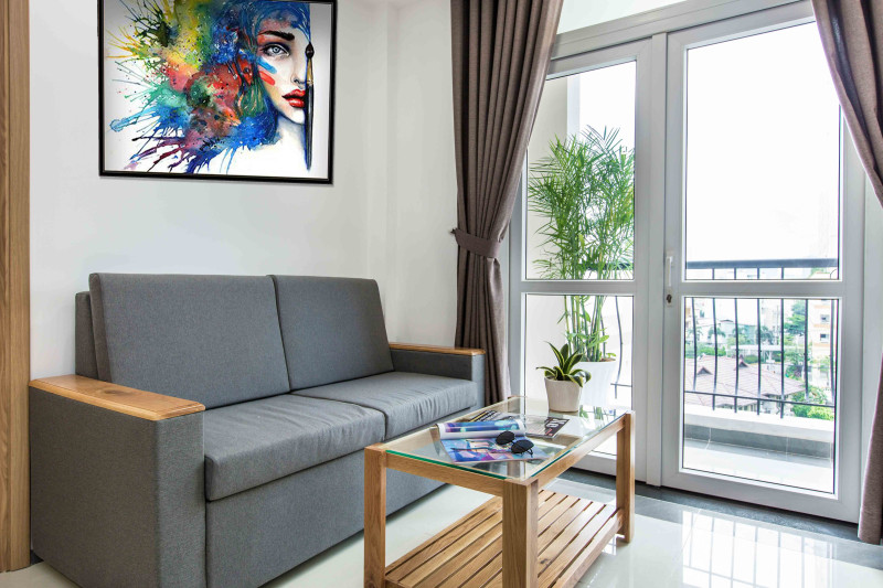 A Well-Crafted Two-Bedroom Living Space in Thao Dien