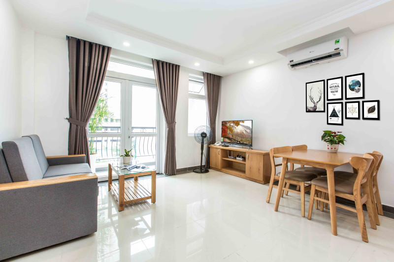A Well-Crafted Two-Bedroom Living Space in Thao Dien