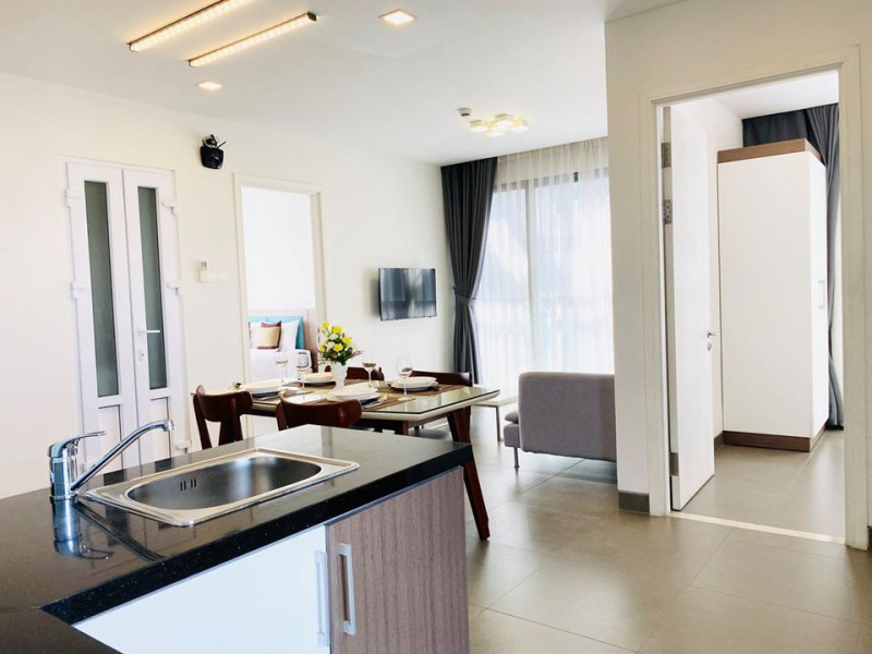 Two-Bedroom Apartment with Elegant Interior Design