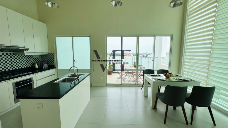 Penhouse -Two-Bedroom Apartment in a Quiet Thao Dien Area