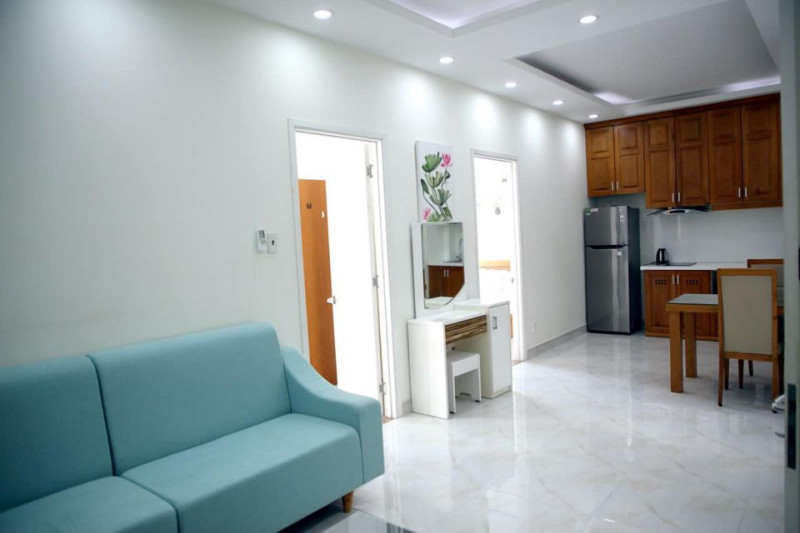 A Quiet Two-Bedroom Home Away from the City Noise in Thao Dien