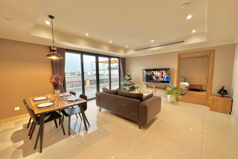 Penhouse -A Modern Two-Bedroom Apartment with Graceful Design