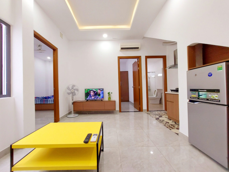 Small Two-Bedroom Residence with Well-Curated Interiors