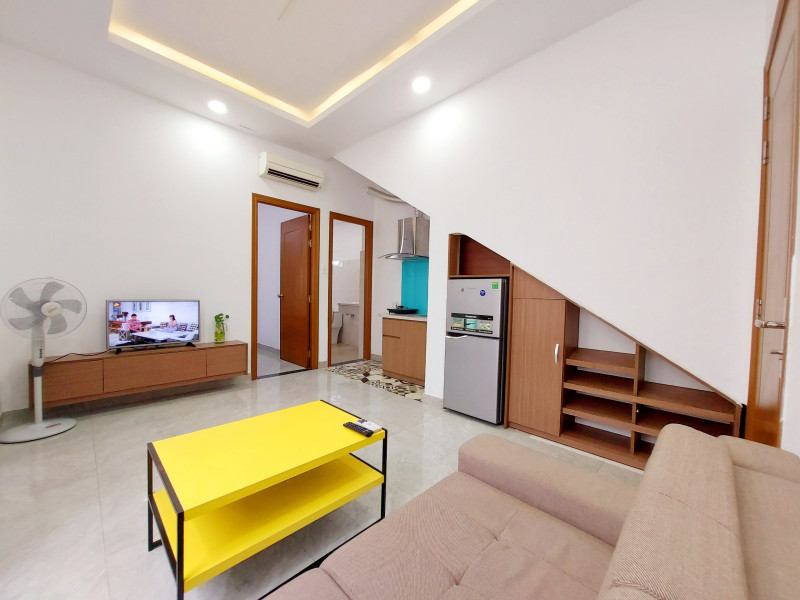 Small Two-Bedroom Residence with Well-Curated Interiors