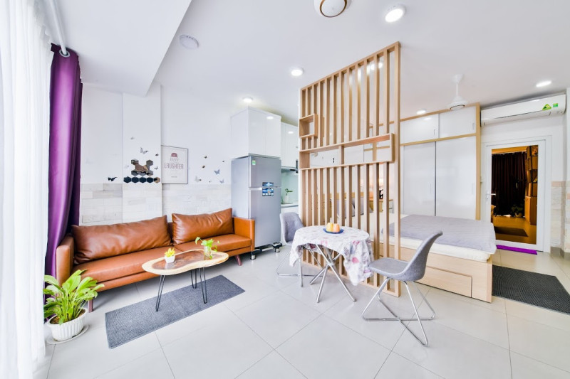 Stylish Compact Pivate yard Studio in Thao Dien