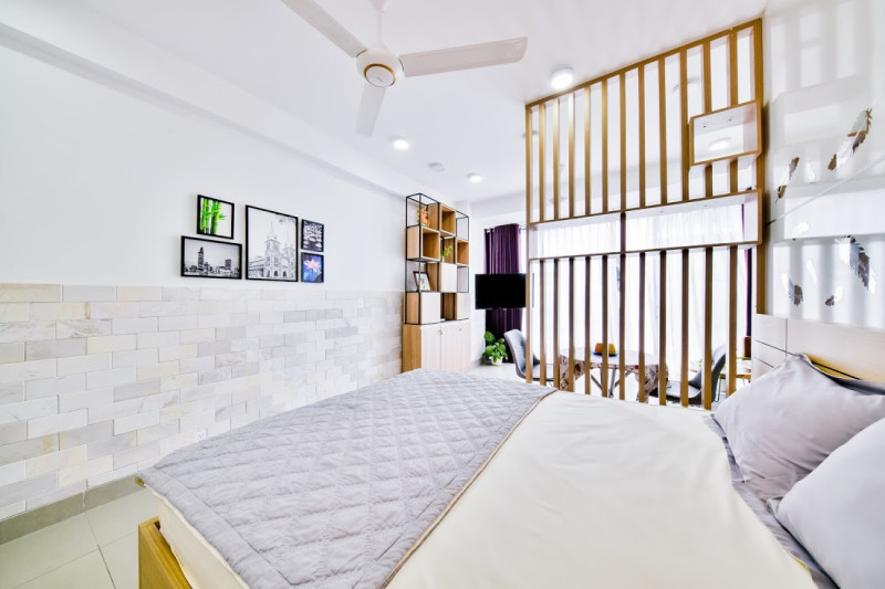 Stylish Compact Pivate yard Studio in Thao Dien