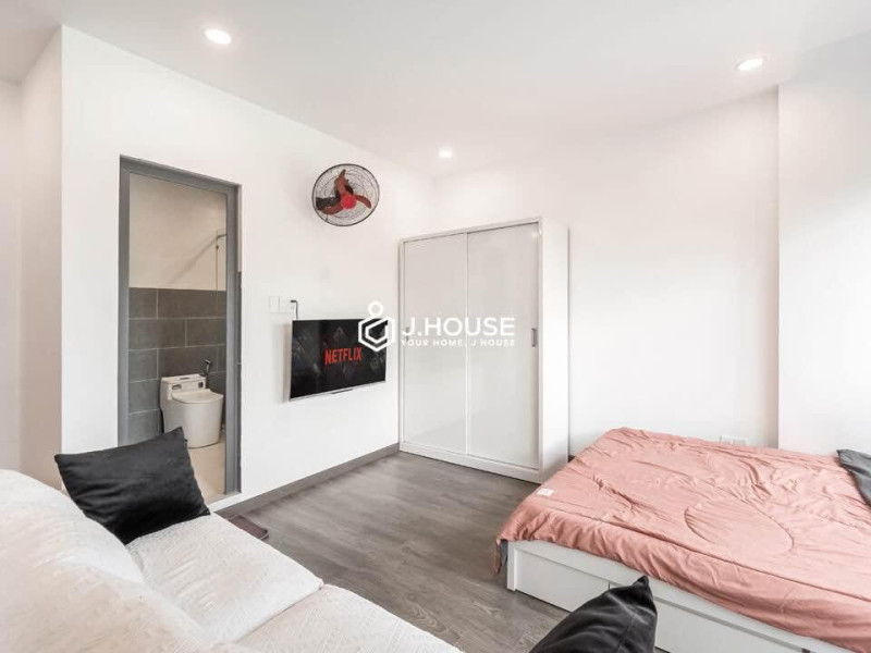 Studio Apartment in a Quiet Thao Dien Lane