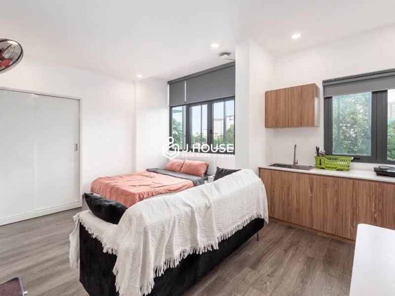 Studio Apartment in a Quiet Thao Dien Lane