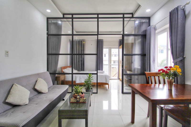 Sunny Studio with City View in Thao Dien