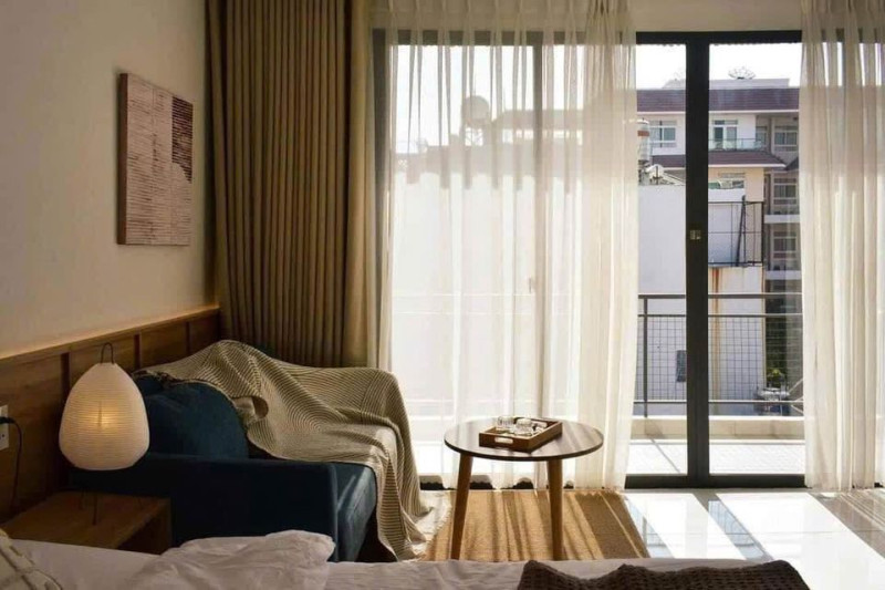 Big balcony studio in Thảo điền area