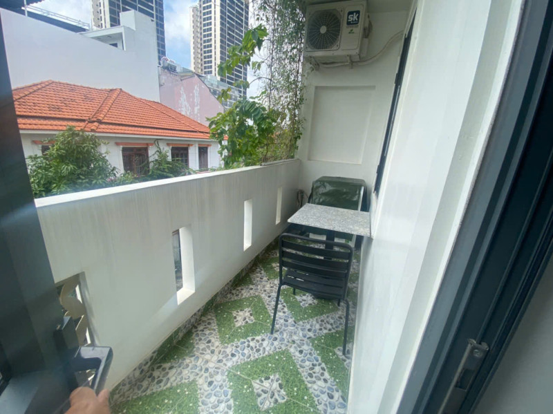 Bright Studio with Large Balcony  in Thao Dien