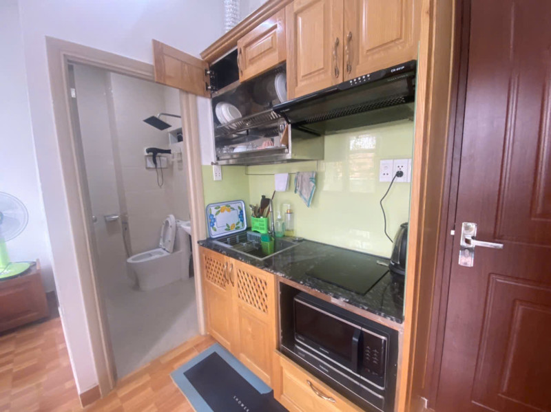 Bright Studio with Large Balcony  in Thao Dien