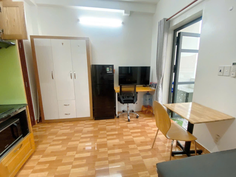 Bright Studio with Large Balcony  in Thao Dien